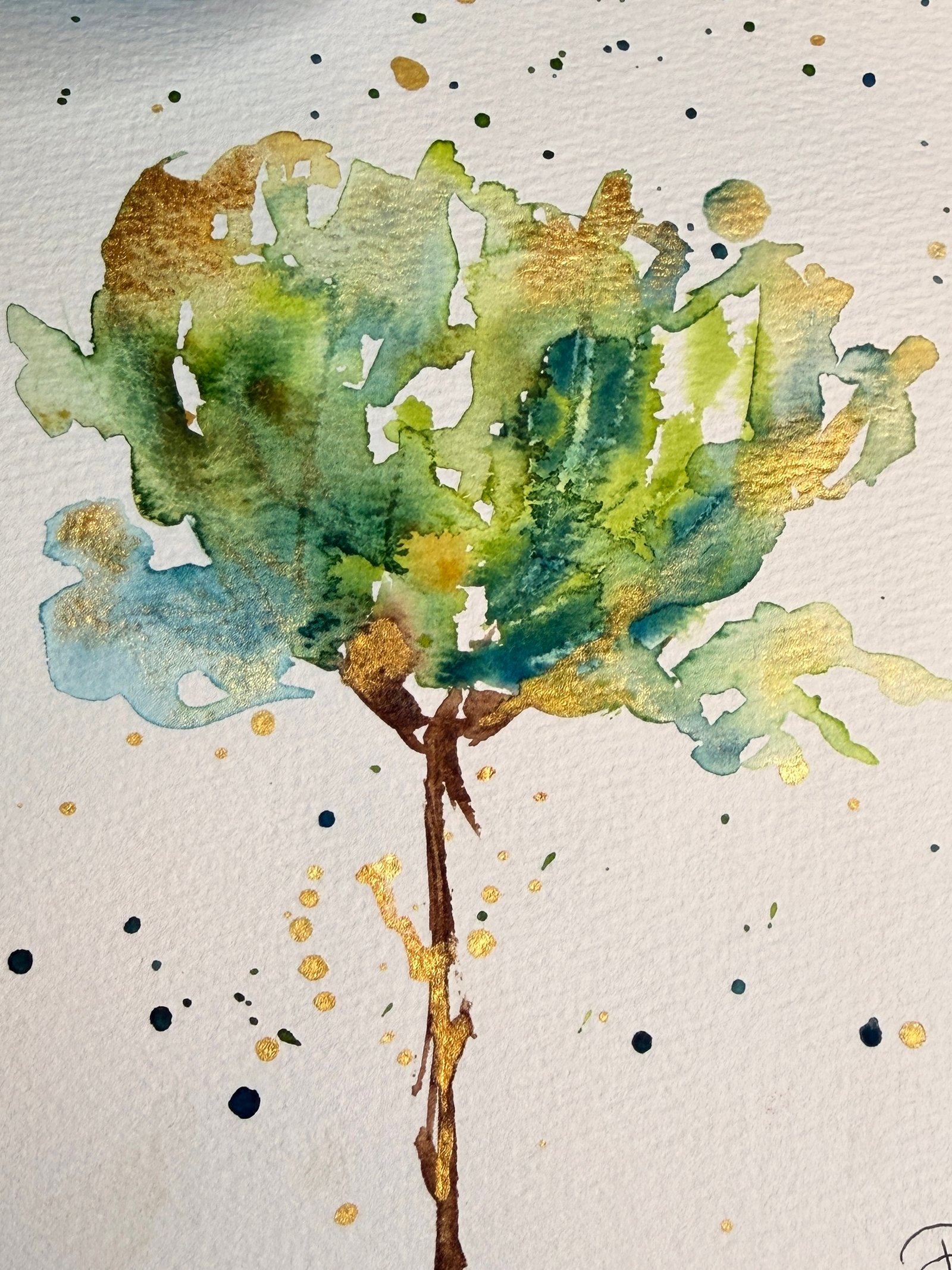 A Woodland Flower — original watercolor by Tammy
